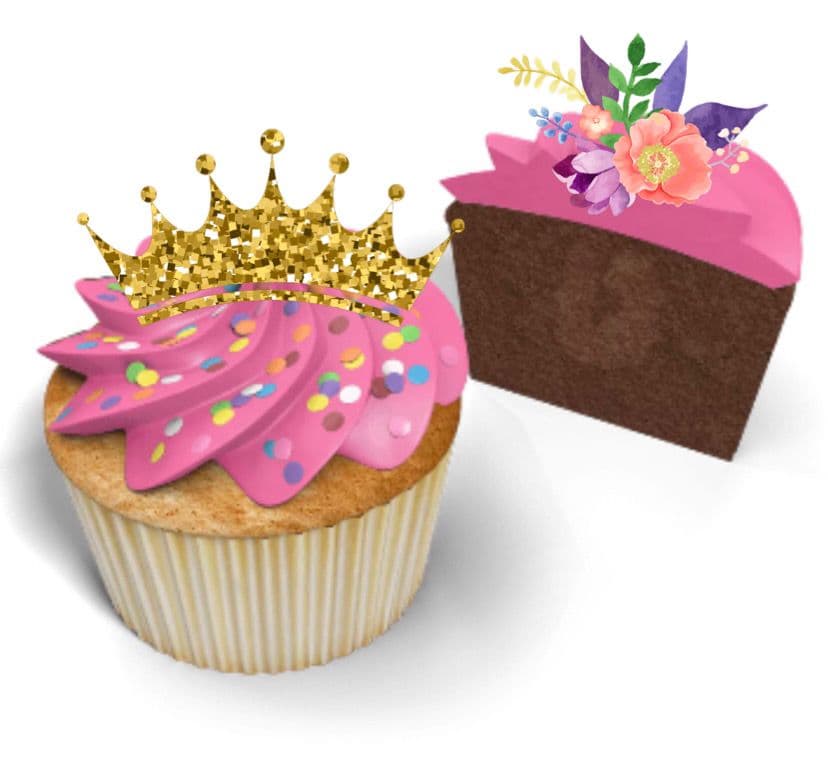 Decorated gourmet flavors cupcake